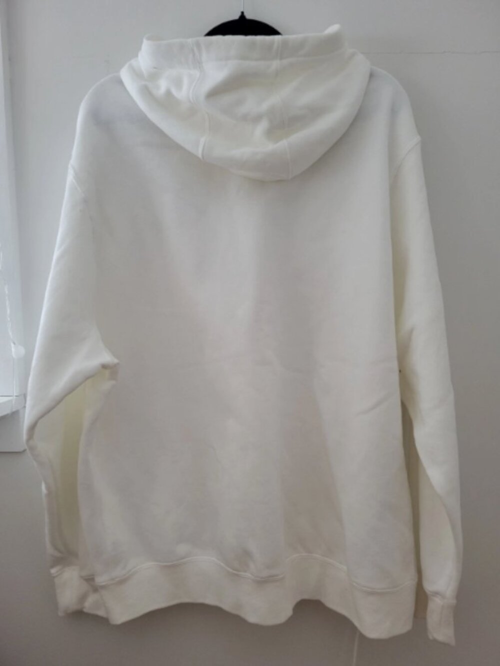 Nike White Club Fleece Pullover Sweatshirt Hoodie Mens XXL Swoosh Logo Casual - Picture 3 of 9